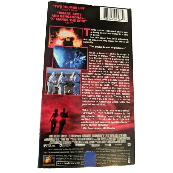 The X-Files VHS Tape Digitally THX Mastered For Superior Sound & Picture Quality - Picture 2 of 3